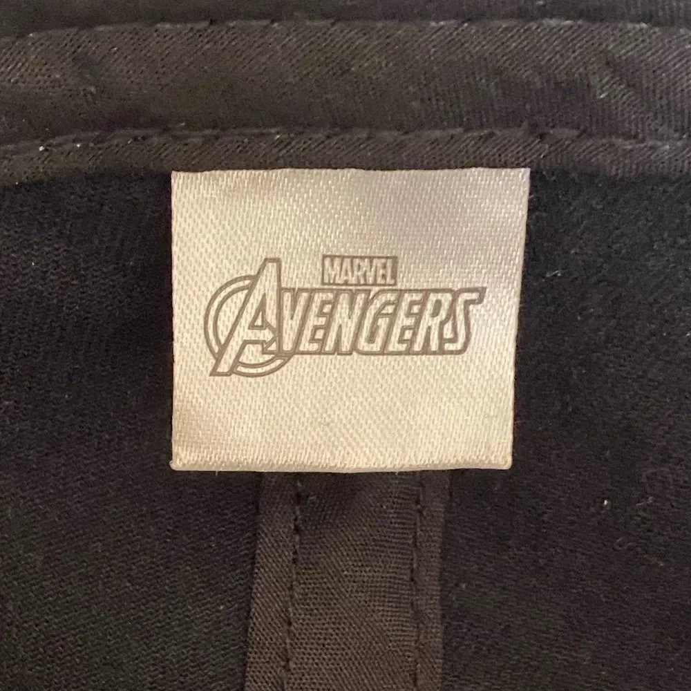 Marvel Avengers Snapback Hat Black Embroidered One Size Baseball Cap Summer